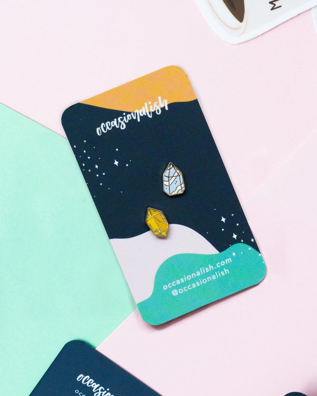 Crystal Mini Enamel Pin