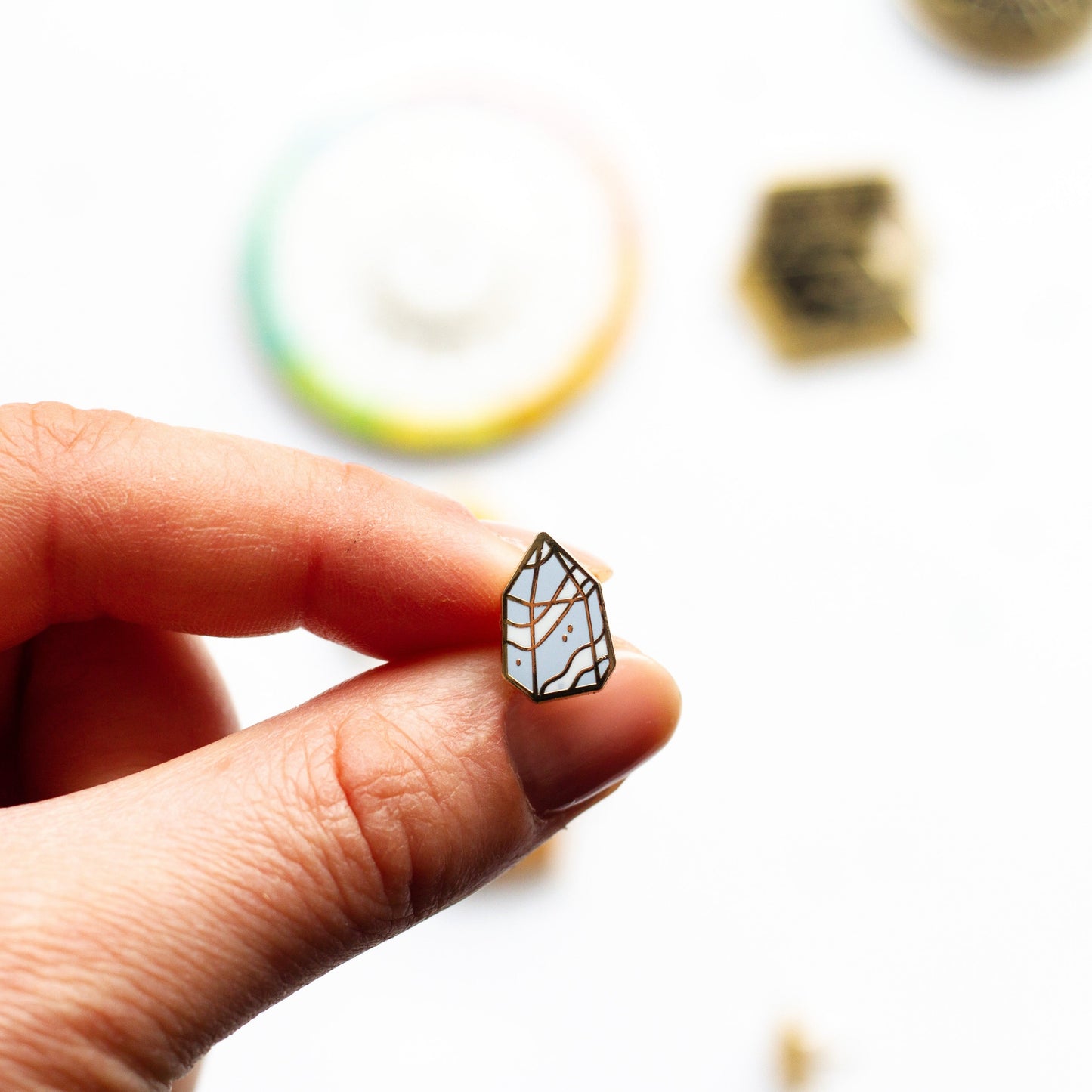 Crystal Mini Enamel Pin