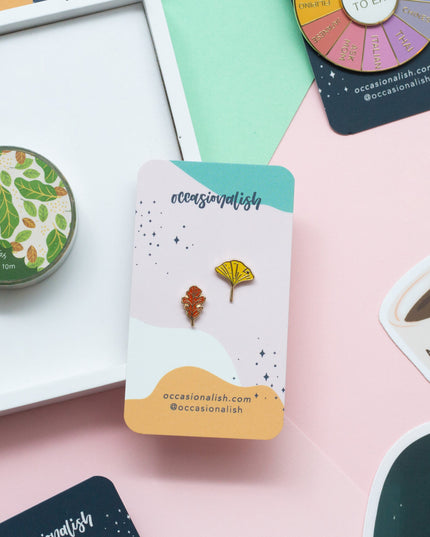 Autumn Leaves Mini Enamel Pin