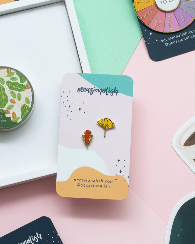 Autumn Leaves Mini Enamel Pin