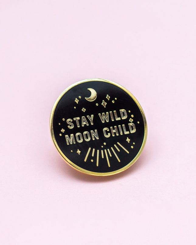 Stay Wild Moon Child Enamel Pin