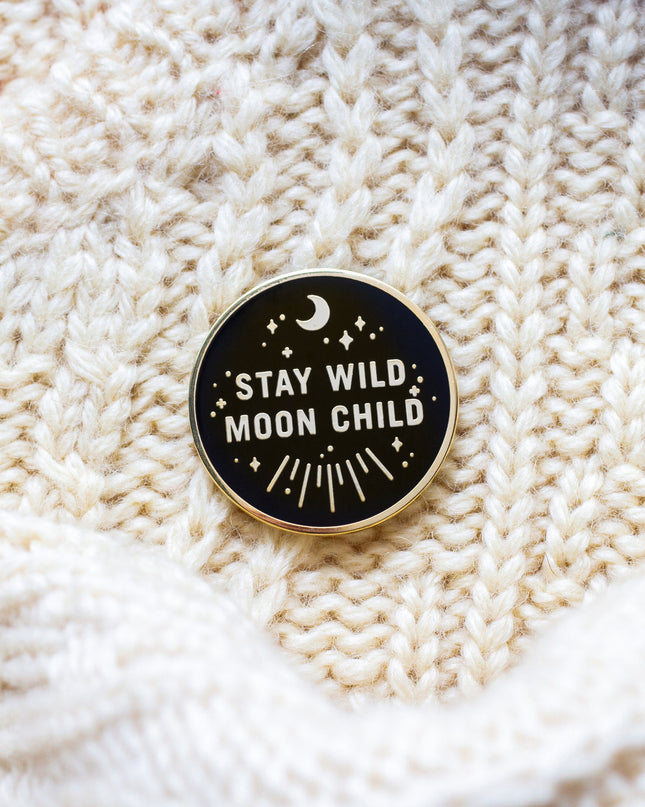 Stay Wild Moon Child Enamel Pin